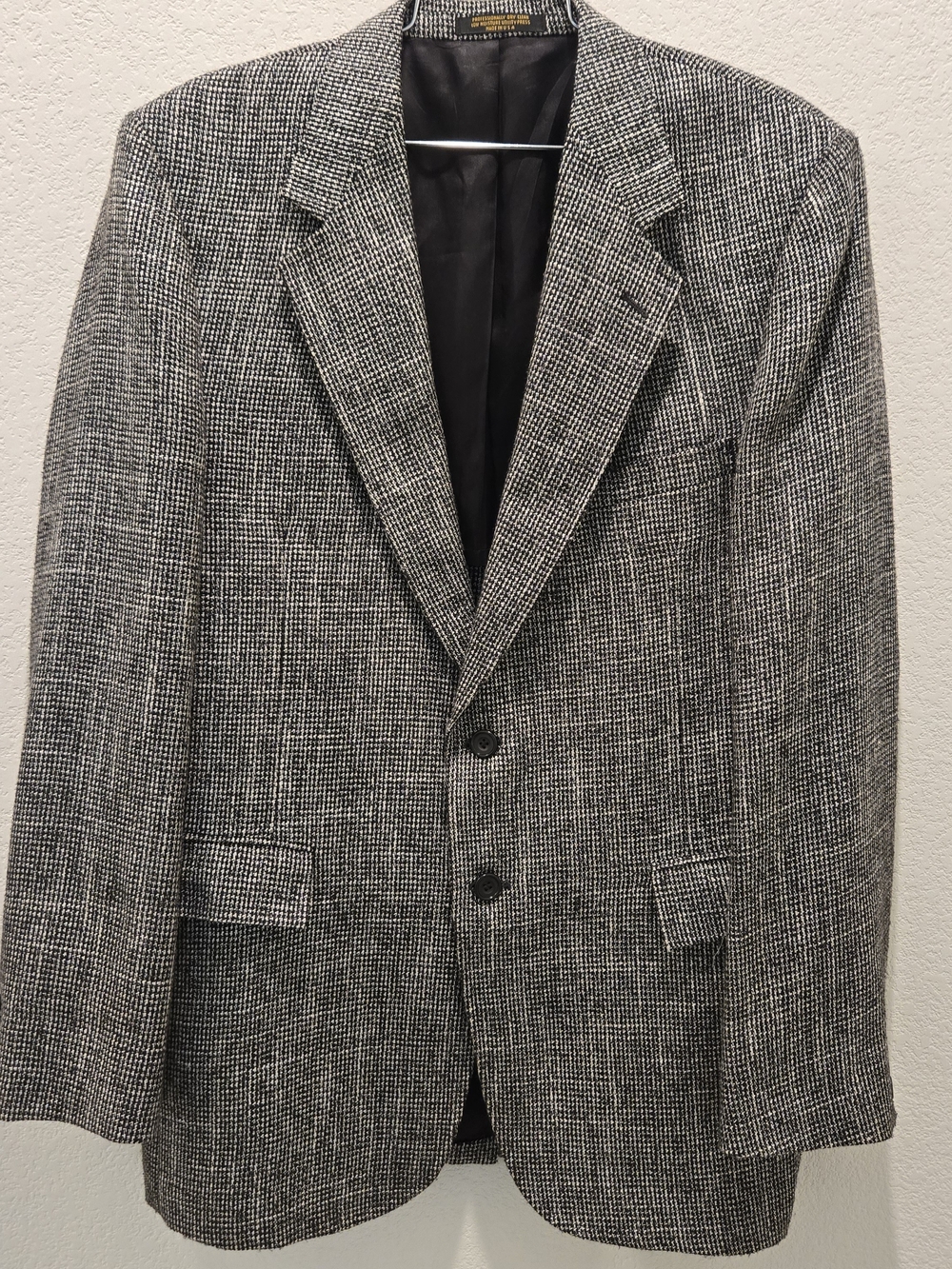 Evan Picone Black & White Textured Sport Coat